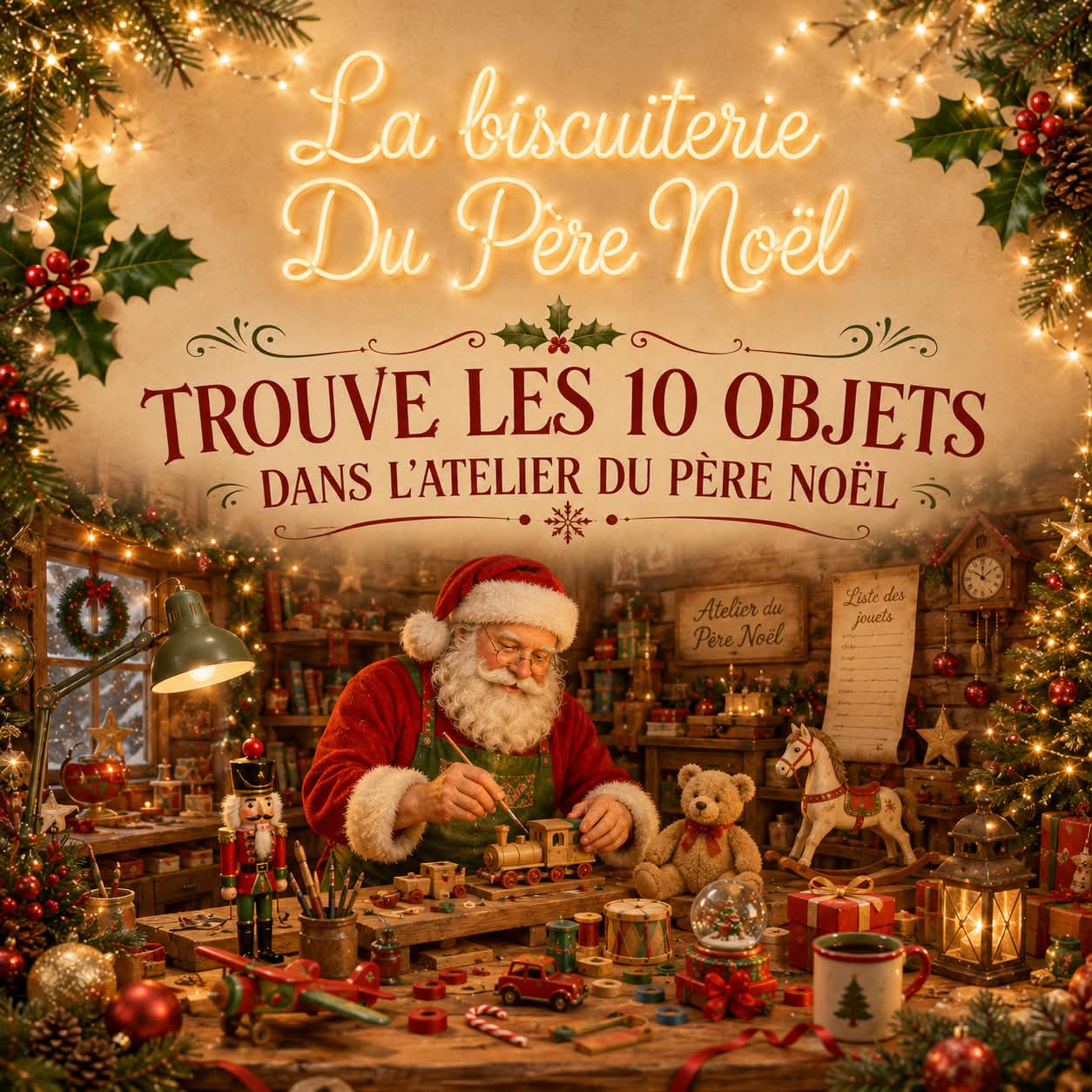 Trouve les 10 objets                         Jeux adultes & enfant