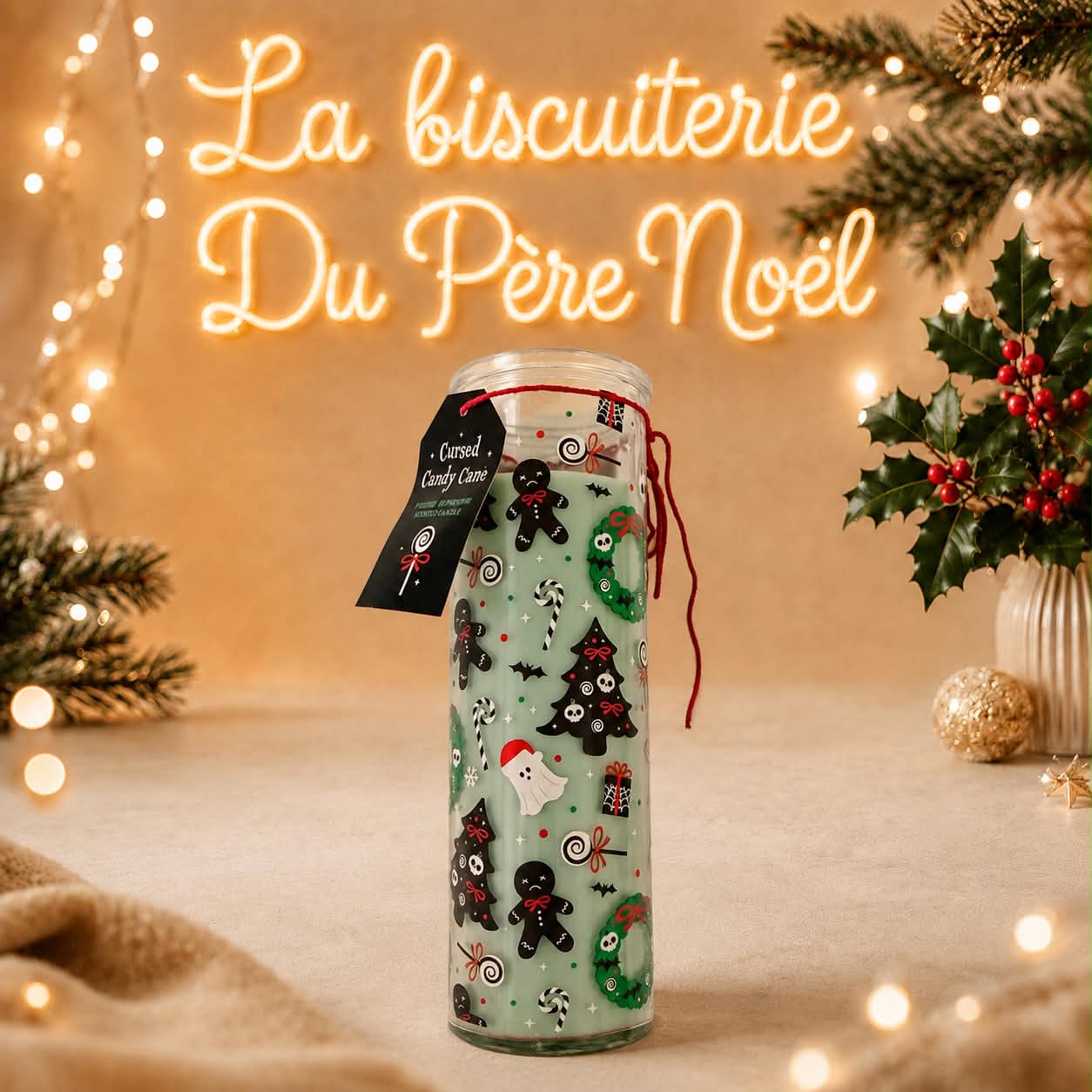 Bougie de l'Avent 24 jours de Noël