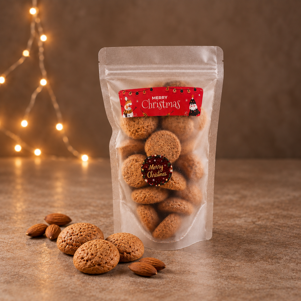 Sachet de biscuits croustillants aux amandes